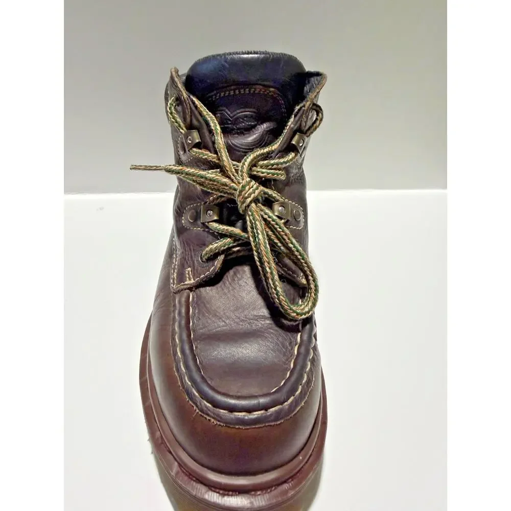VTG Dr Martens 8507 Made In England Brown Leather Lug Sole boots UK 6 US M 7 W8